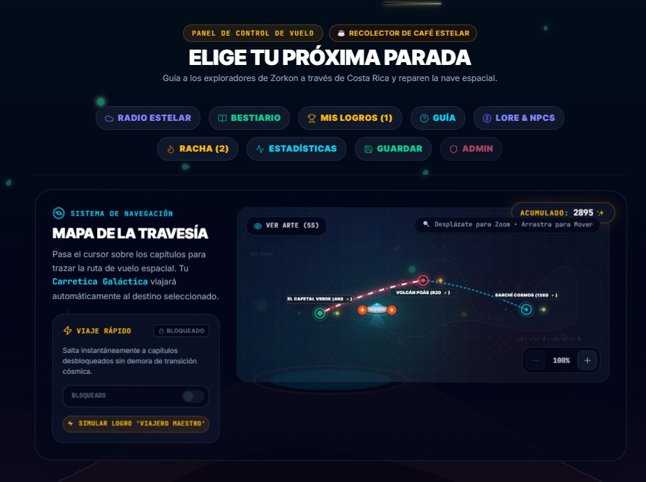 Pantalla adicional del juego con arte colorido y ambientación narrativa